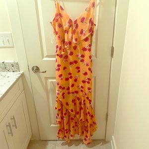 Lulus HighLo floral dress